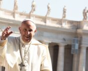 Pope Francis waving